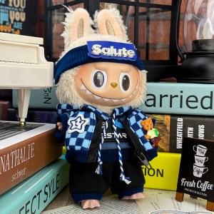 Handcrafted Crochet Dark Blue coat